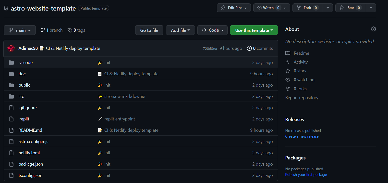 Markdown render schema